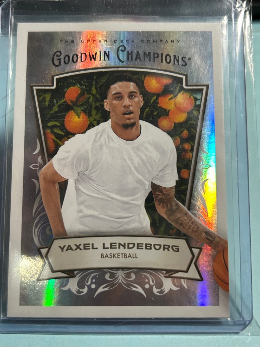 2026 UD Goodwin Champions Gokden State Warriors ,Yaxel Lendeborg Card #9